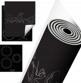 Tűzhelyvédő Szőnyeg Asztali Dekoráció 45x52 kávé