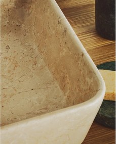 Bézs kő mosdókagyló 55x35 cm Darnen – Kave Home