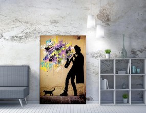 WY40 Banksy vászonkép, 50 x 70 cm