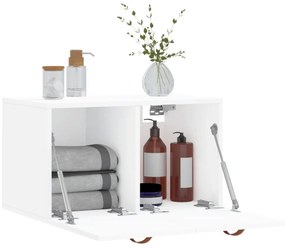 fehér szerelt fa faliszekrény 60 x 36,5 x 35 cm