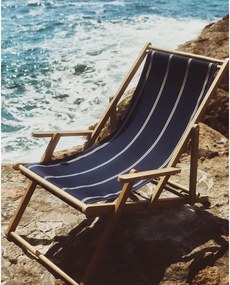 Kék tömörfa kerti napozóágy Vilara – Kave Home