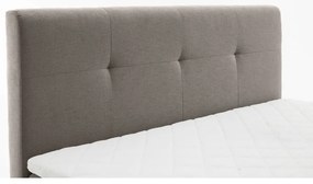 Világosszürke boxspring ágy 160x200 cm Stockholm – Meise Möbel