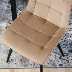 Bézs Bársony Étkezőszék RIO