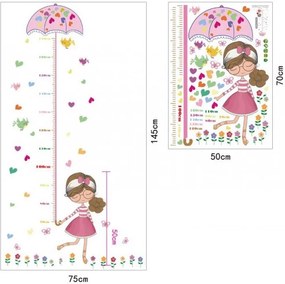 Falmatrica"Gyerek méter - Lány" 75x145 cm