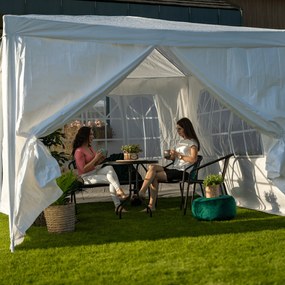 Kerti partisátor, fehér, 3x3 m, TEKNO TYP 1