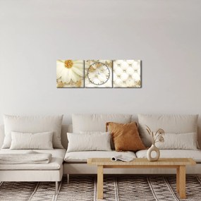 Kép - Arany kollázs (órával) (90x30 cm)