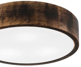 Fürdőszobai mennyezeti lámpa OAK SMOKY 3xE27/15W/230V IP54 37,5 cm tölgy/barna