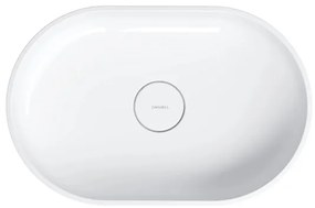 OMNIRES OVOUNBP - OVO 55x36 cm mosdó, dolomit, fényes fehér