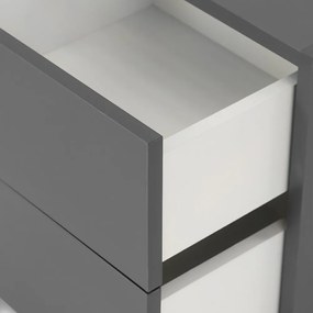 Boxie 2 fiókos fali szekrény 40x40x37 cm antracit