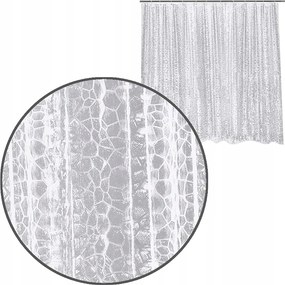 Fürdőszobái Zuhanyfüggöny 180x200 CM Átlátszó, Tartós Peva Kotta