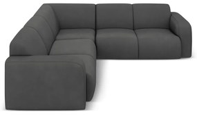 Sötétszürke sarokkanapé (variálható-L alakú) Molino – Micadoni Home