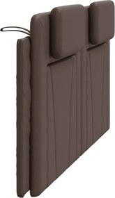 barna műbőr fejtámla párna Viana 180 cm