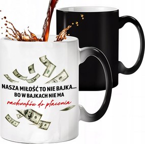 Mágikus Bögre Fekete Matt A Szerelmünk Nem Mese Ajándék Évfordulóra