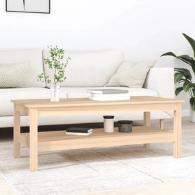 Tömör fenyőfa dohányzóasztal 110 x 50 x 40 cm