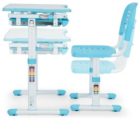 Tommi gyerek íróasztal, kétrészes készlet, asztal, szék, állítható magasságú