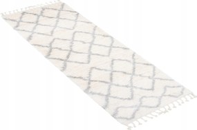 Járdaszőnyeg Shaggy Aztec 80x250 Boho rojtos w24