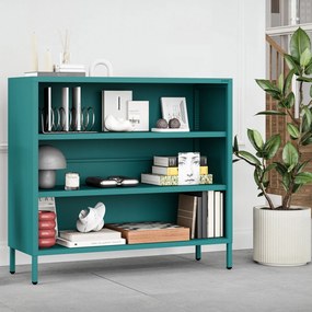 Alacsony polcos szekrény LUCA , 1000 x 900 x 350 mm, Modern: tengerszínű