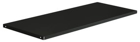 Fém polc irodai szekrényhez, fekete, 900x20x360 mm