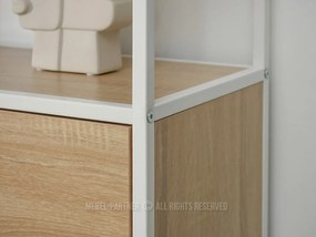 Regál Soren Reg (szonoma + fehér). 1111380