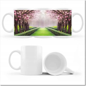 Bögre fényképpel Gyönyörű virágok a nappaliba