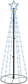 vidaXL kúp alakú karácsonyfa 108 kék LED-del 70 x 180 cm