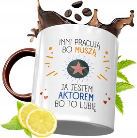 Bordó Bögre Színésznek Születésnapra Ajándék fényképes nyomtatással