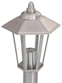 ezüstszínű rozsdamentes acél kültéri állólámpa 80 cm