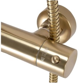 REA-P2323 - PAROT termosztátos zuhanyszett, szálcsiszolt arany kivitel