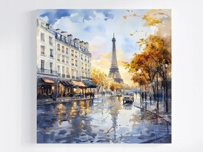Canvas Vászonkép Tájkép Franciaország Párizs Eiffel-torony Ősz 80x80