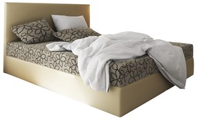 Franciaágy Boxspring 160 cm Lilac Comfort (minta + bézs) (matraccal és tárolóhellyel). 1056076