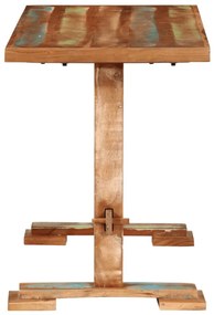 Tömör újrahasznosított fa étkezőasztal 110x55x78 cm