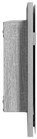 Fürdőszoba Tükörszekrény LED Fénnyel Szürke Sonoma 80x37 cm