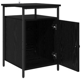 vidaXL Éjjeliszekrény 2 pcs Musta tammi 40 x 42 x 60 cm Faanyag