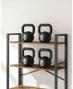 NAVARO könyvespolc barna/fekete