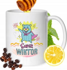 Bögre Viktor Férj Barátjának Nyomtatott Ajándék Fehér 330ml