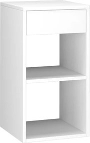 Éjjeliszekrény Oldalsó Asztal 1 Fiókkal És Nyitott Polcokkal Klasszikus Kicsi