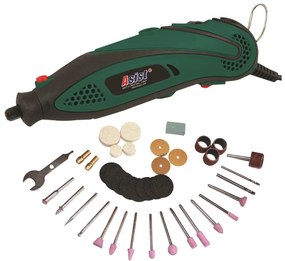 Mini egyenes csiszológép 135W tartozékokkal 40 db ASIST AE3C13DN-BMC-3