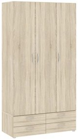 Háromajtós szekrény 4 fiókkal