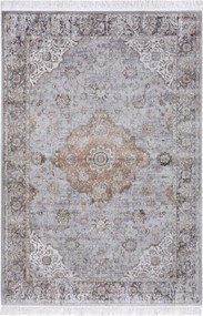 Nappali szőnyeg 95x140cm ,hagyományos klasszikus mintás kék-bézs