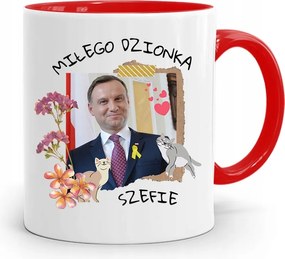 Piros Elnöki Bögre Andrzej Duda Pis Egészség felirattal
