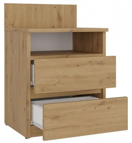 Shannan M1 éjjeliszekrény, 40x59x32 cm, tölgy