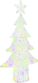vidaXL Karácsonyfa 240 LED-del Sokszínű 180 cm Akril