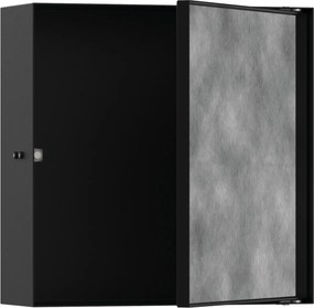 Hansgrohe XtraStoris Rock, fali fülke ajtóval csempéhez 300x300x100mm, fekete matt, HAN-56085670
