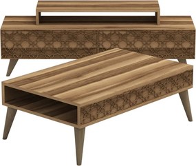 City nappali bútorszett, dió, 140 cm – TR845HCT5206