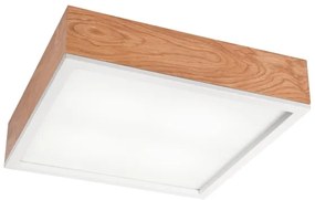 Mennyezeti lámpa OAK SQUARE 4xE27/15W/230V 39x39 cm tölgy/fehér
