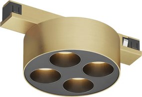 DK/EU-5772-SB Shine Track light, GRILL 3000 series, D74*H28, LED, 48V DC, 6W, RA≥90, 3000K, IP20, satin brass color, aluminum — DK/EU-5772-SB