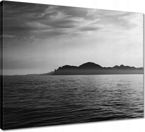 Vászonkép 50x40 Tájkép ködös hegyekkel