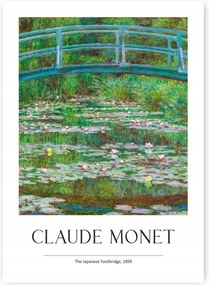 Claude Monet Japán Híd Poszter 40x50cm #283
