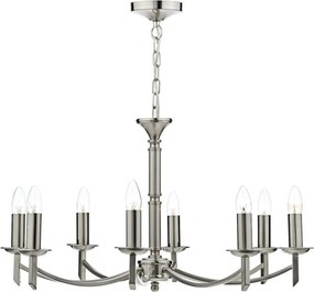 DAR LIGHTING AMB0846 AMBASSADOR Modern Csillár Szatén Króm E14 IP20