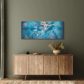 Kép - Sellő delfinekkel (120x50 cm)